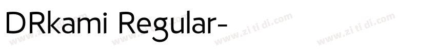 DRkami Regular字体转换